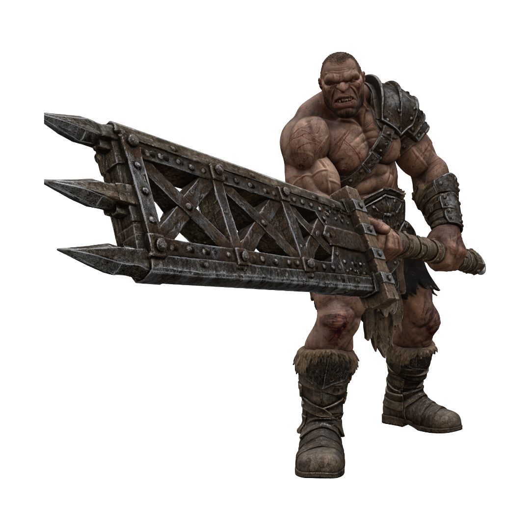 The giant and the iron gate 3D model, vytvořený pomocí AI