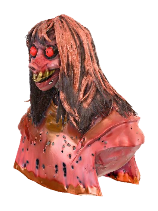 Momo Masked Figure 3D model, vytvořený pomocí AI