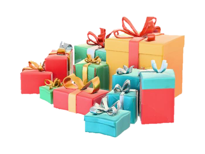 3D model for big, colourful presents