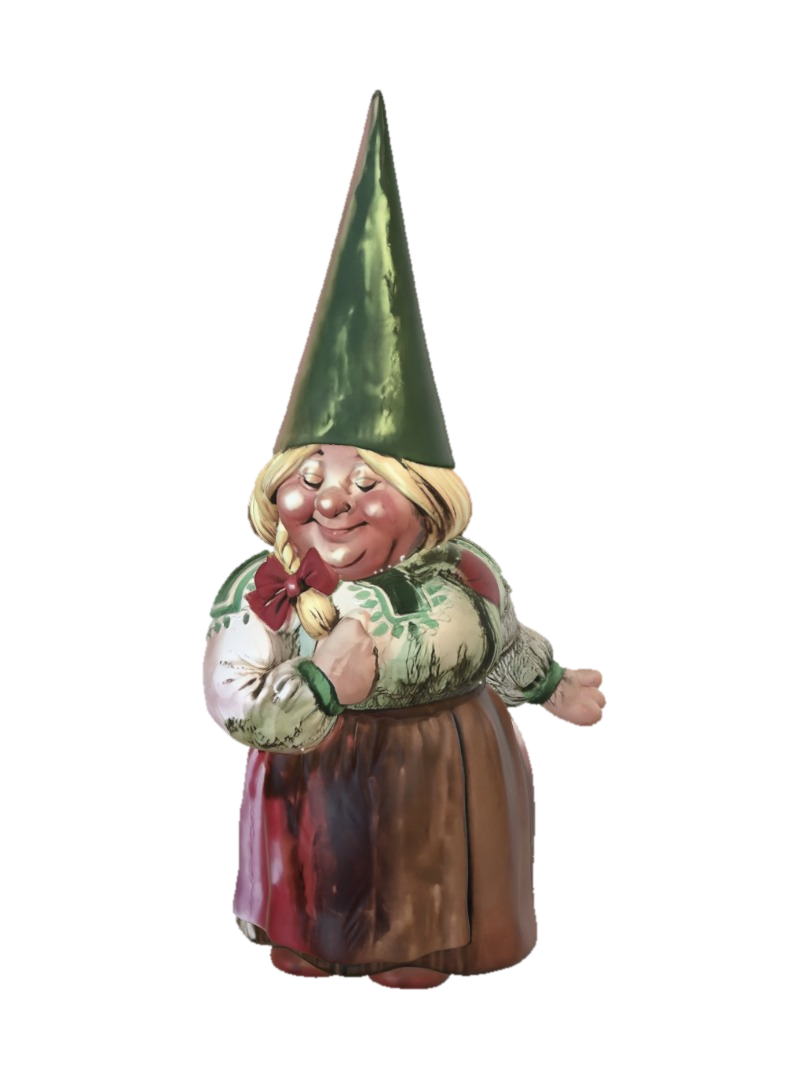 Cheerful Garden Gnome 3D model, vytvořený pomocí AI