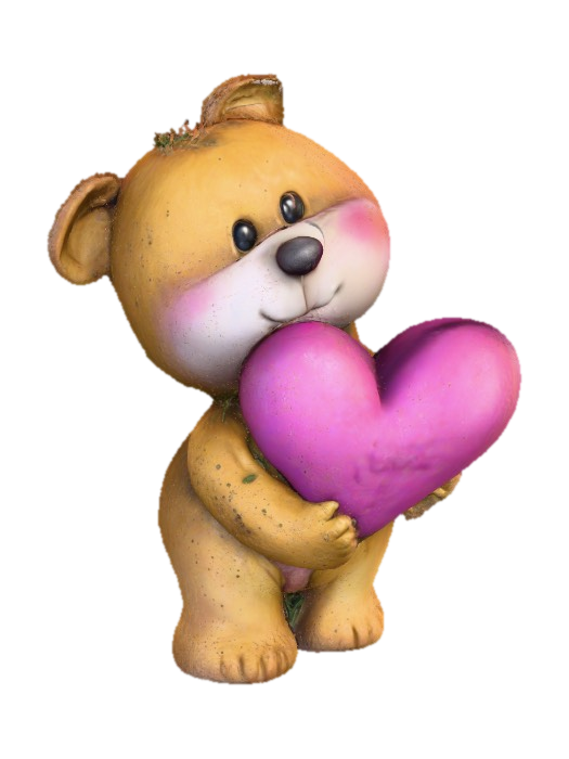 3D model for Teddy Bear with Heart