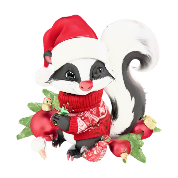 3D model for Festive Skunk Cozy, #Christmas2025#