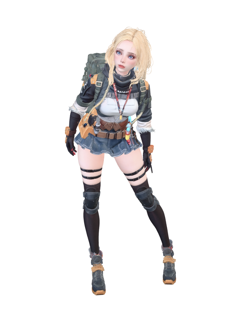 FIGURA CHICA EXPLORADORA – Download Free 3D Model | Meshy