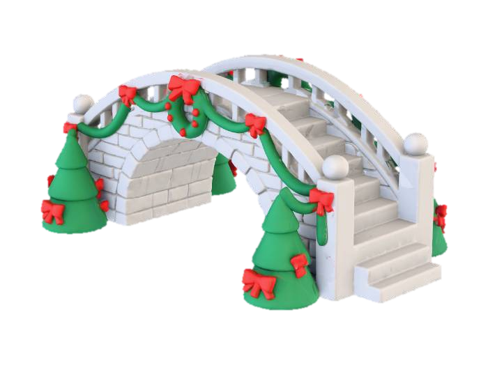 3D model for Christmas Bridge Decor