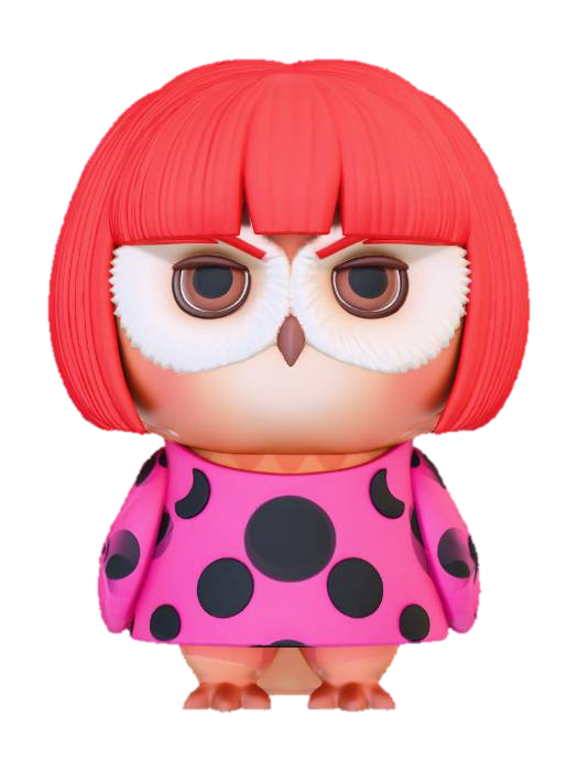 3D model for Polka Dot Owl Mood