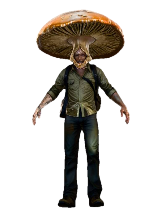 3D model for Mushroom Guardian, fungoid, "Last of Us"