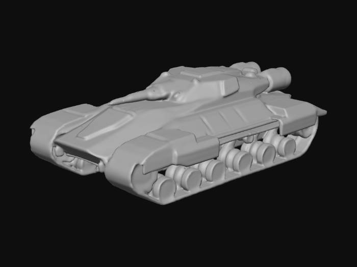 "a sci fi battle tank " - Download free 3D models generated with Meshy ...