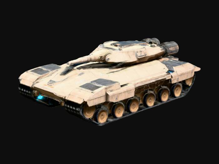 "a sci fi battle tank " - Download free 3D models generated with Meshy ...