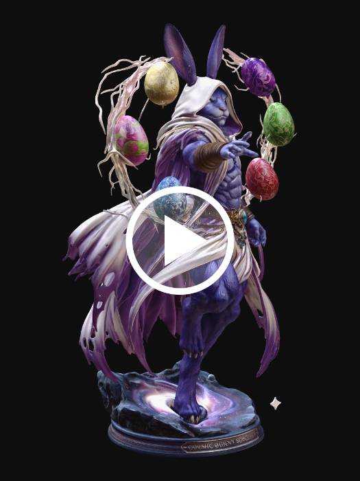 "Cosmic Bunny Sorcerer, #EasterEgg2026#" - Descarga modelos 3D ...