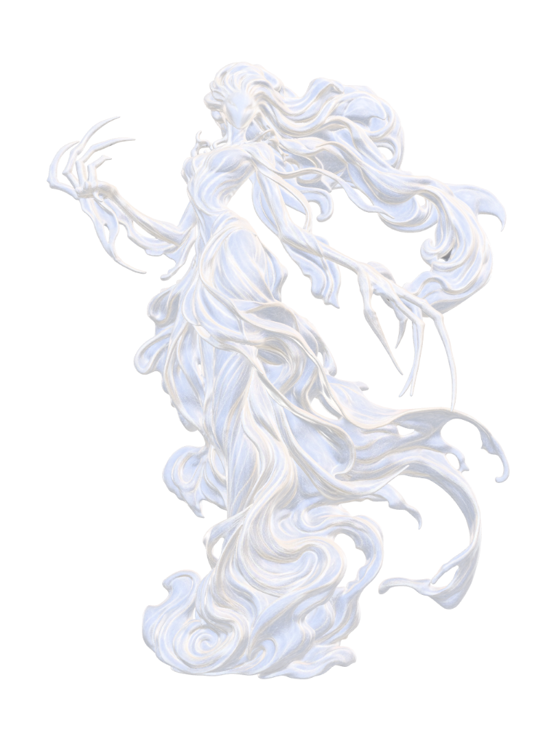 Veil of the Wraith 3D model, vytvořený pomocí AI
