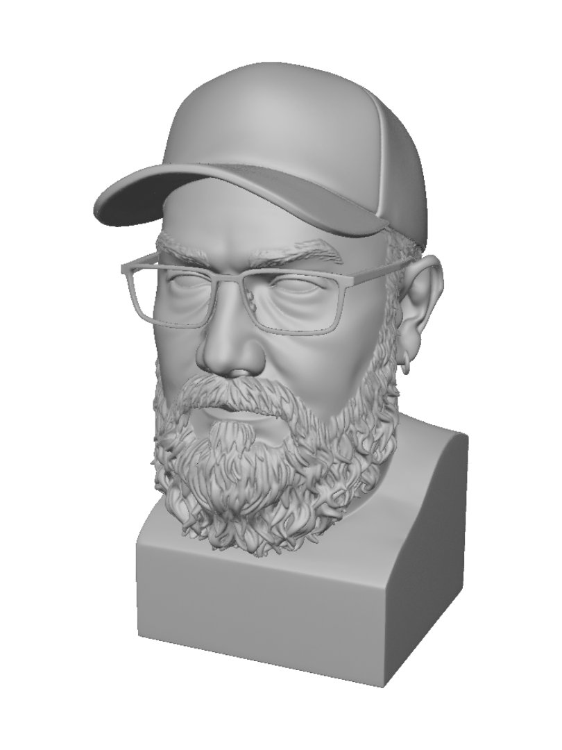 Bearded man – 下载免费3D模型 | Meshy