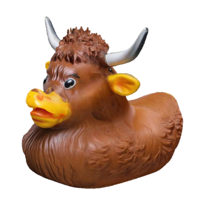 3D model for highland cow rubber duck