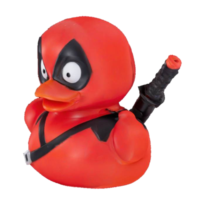 Marvel's Deadpool Rubber Duck 3D model, vytvořený pomocí AI