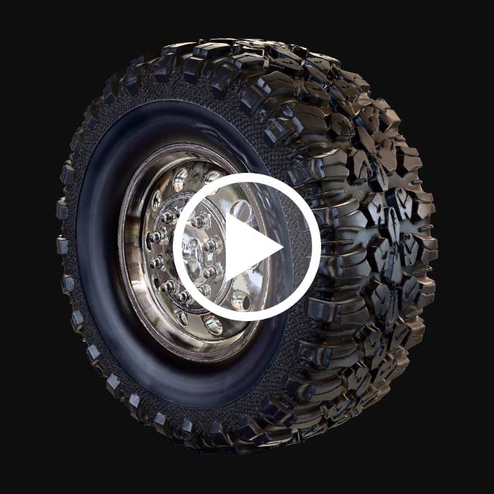 Big Rig Wheel Vector