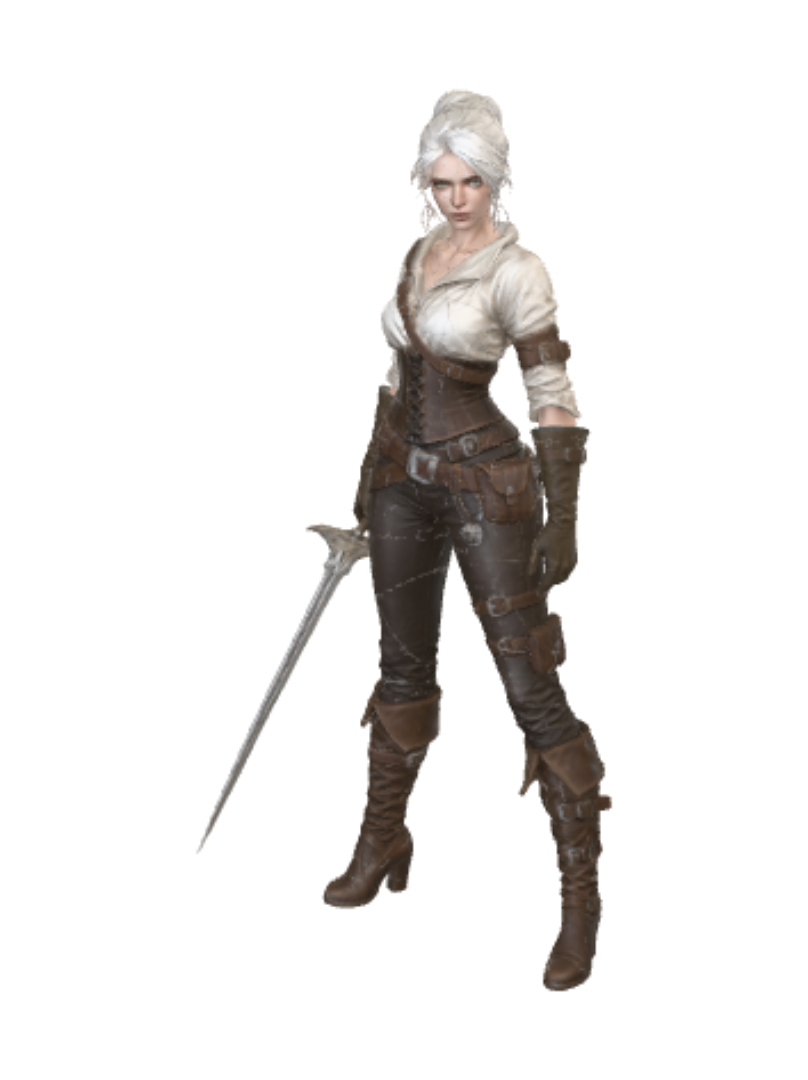 3D model for ciri-witcher-miniature