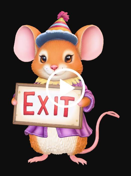 «Exit Party Mouse» — Загрузите бесплатные 3D-модели, созданные @Tansy с ...