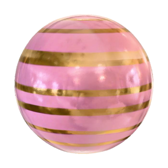 3D model for Golden Striped Sphere
