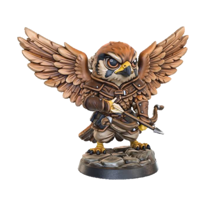 3D model for Hawk Warrior Miniature