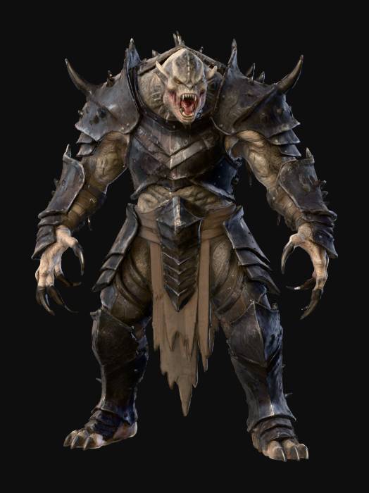 "ultra realistic, full body, lord of the rings feral uruk hai berserker ...