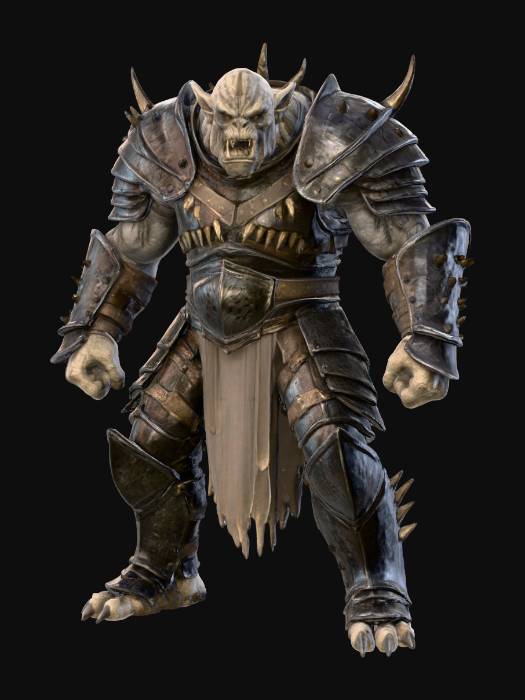 "ultra realistic full body, lord of the rings feral uruk hai berserker ...