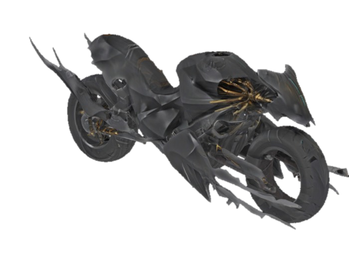 Shadow Serpent Bike yapay zekâ ile oluşturulmuş 3D model