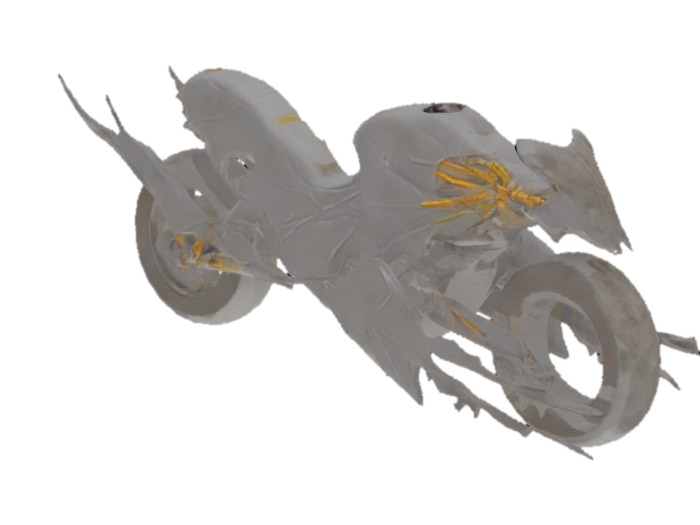 Shadow Serpent Bike yapay zekâ ile oluşturulmuş 3D model