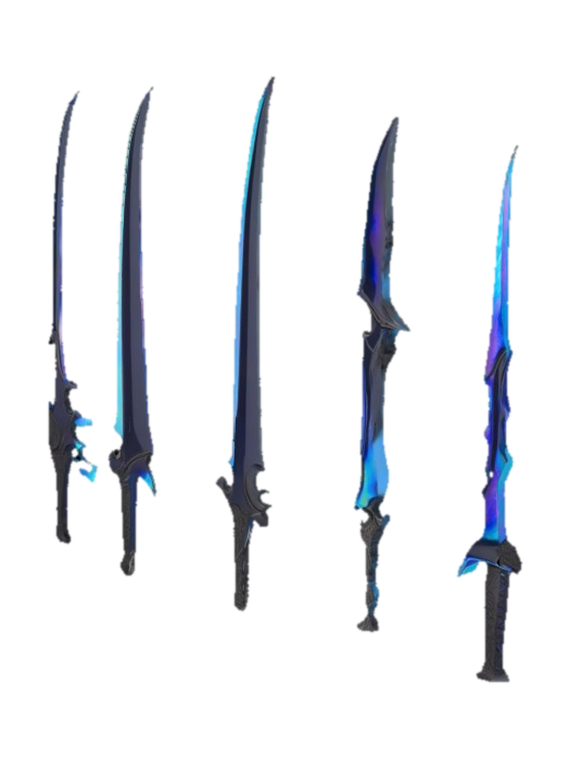 Ethereal Blades Collection yapay zekâ ile oluşturulmuş 3D model