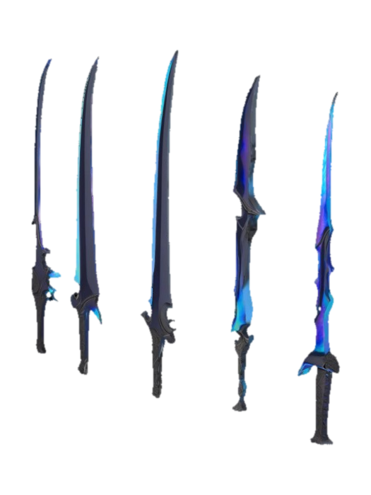 Ethereal Blades Collection yapay zekâ ile oluşturulmuş 3D model