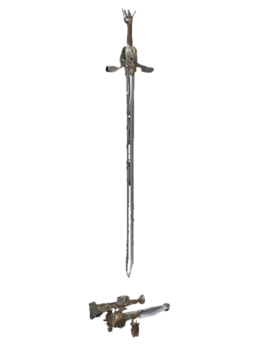 Sword and Pistols Collection yapay zekâ ile oluşturulmuş 3D model