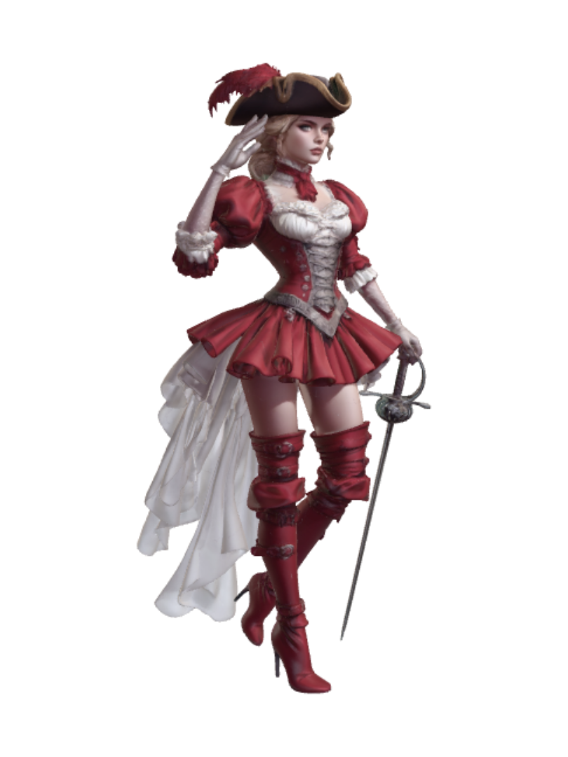 3D model for Crimson Corsair