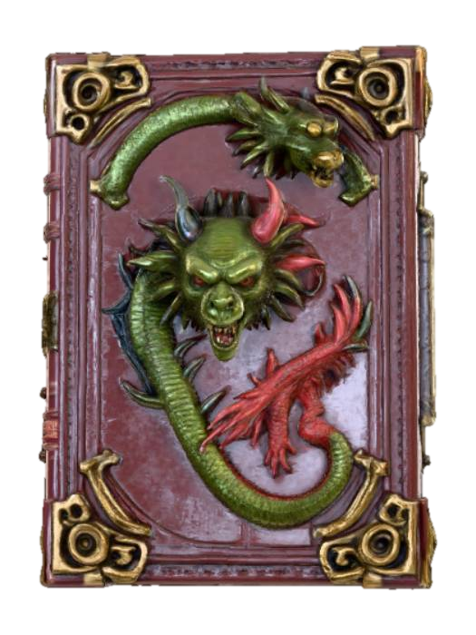Monster Book, with embossed monster features 3D model, vytvořený pomocí AI