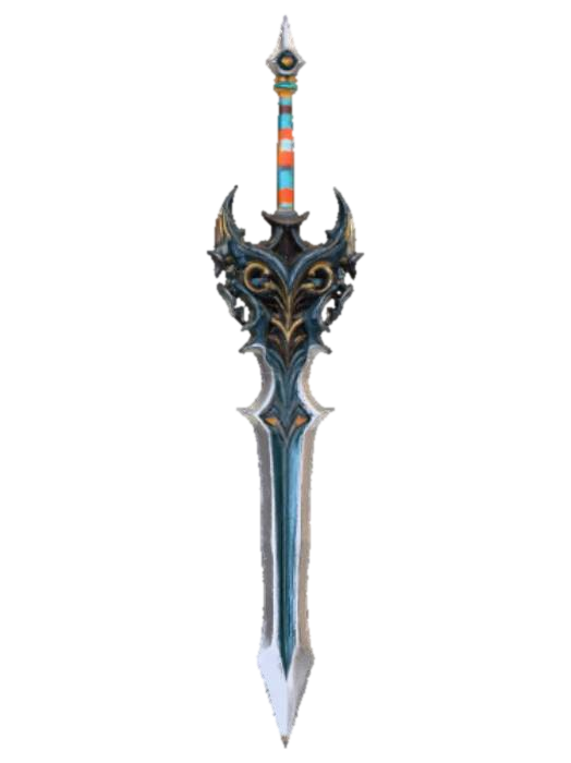 3D model for Extremely Extravagant Anime Style Weapon