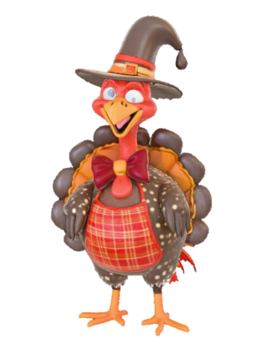 3D model for Cartoon crazy Turkey, #Thanksgiving#