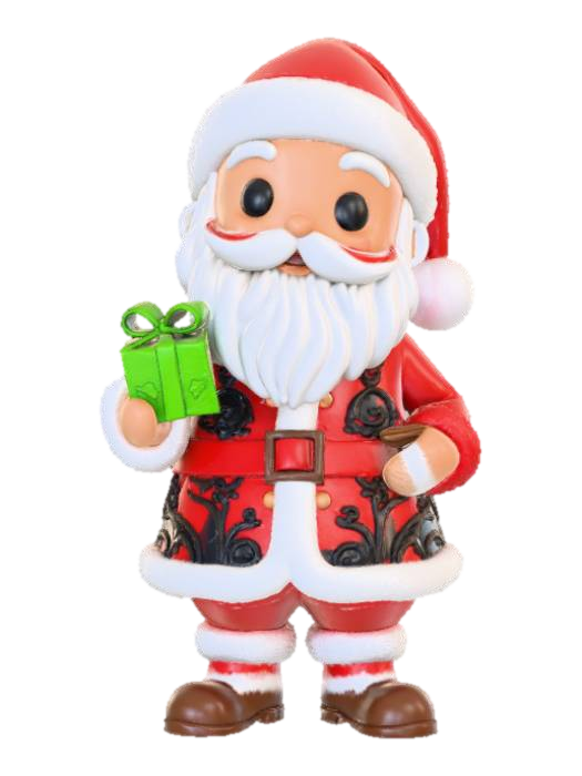 3D model for High detail, Extravagant, Santa Claus Funko Pop