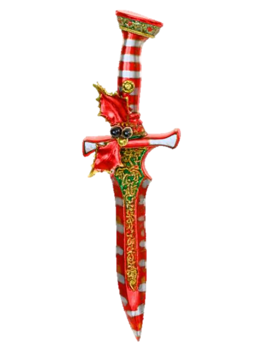 3D model for High detailed, abstract, extravagant, weapon, with Christmas Design.