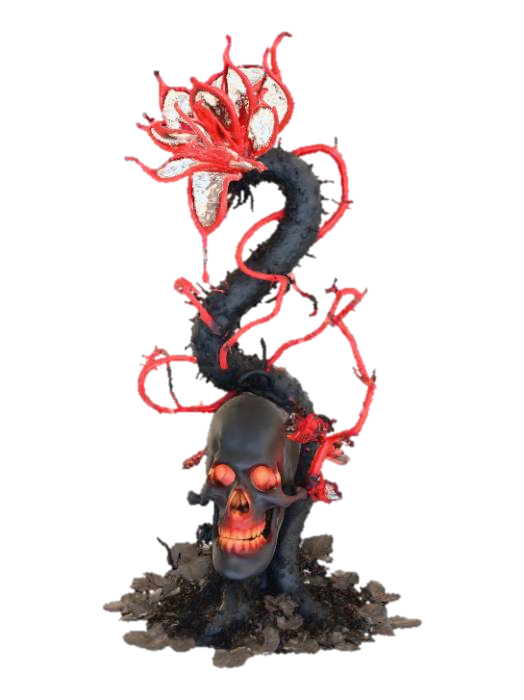 3D model for High detail, violent, demon plant