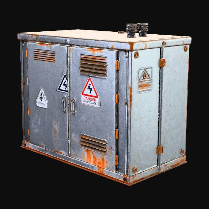 Electric L Box Rust