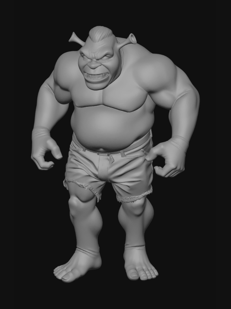 «Shrek as the hulk» — Загрузите бесплатные 3D-модели, созданные ...
