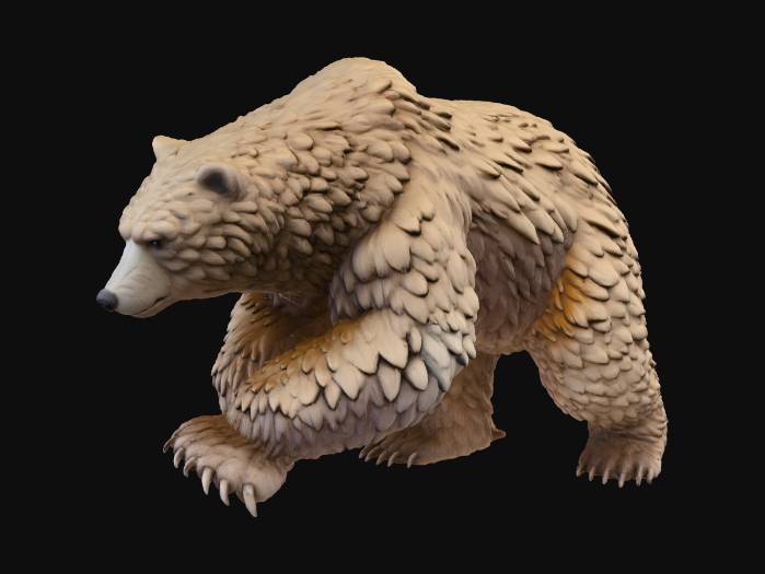 "Bear_animated" - Download free 3D models generated with Meshy AI by ...