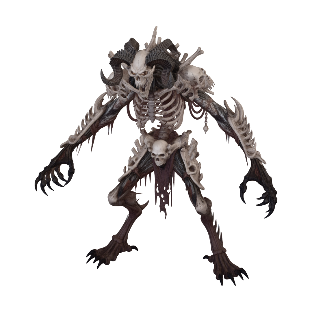 Wrath King 3D model, vytvořený pomocí AI