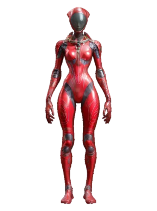 3D model for beautiful extremely detailed female alien astronaut, in an alien spacesuit, graceful body curves, long thin arms, luminous patterns on the spacesuit, beautiful face, extremely detailed, high resolution texture, epic stance