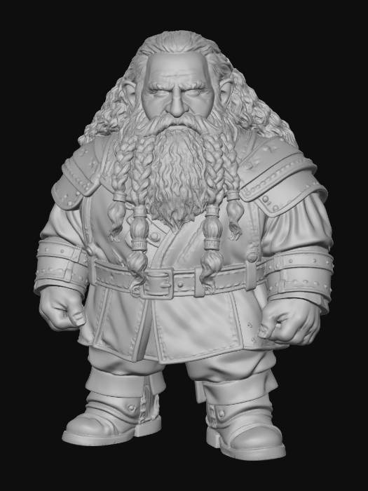 "Dwarven Warrior" - Download free 3D models generated with Meshy AI by ...