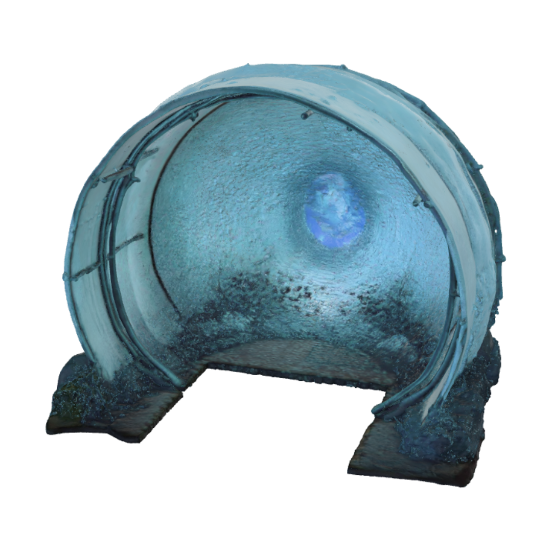 3D model for Blue Underwater Tunnel
