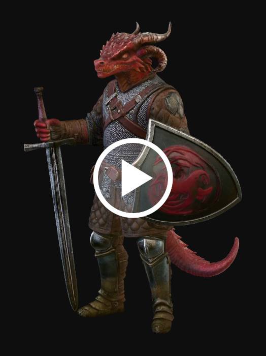 «Dragon Knight Warrior» — Загрузите бесплатные 3D-модели, созданные ...