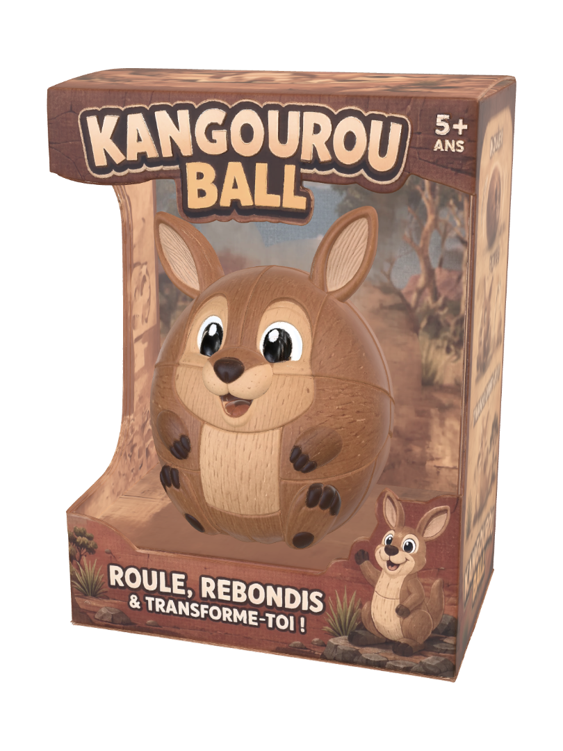 3D-модель Kangourou Ball, сгенерированная ИИ