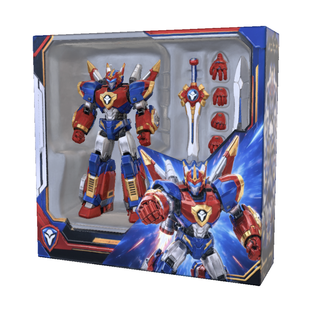 3D-модель Titan Hero Robot, сгенерированная ИИ