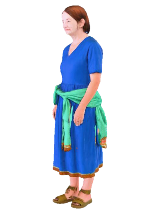 3D model for Serene in Blue and Green
