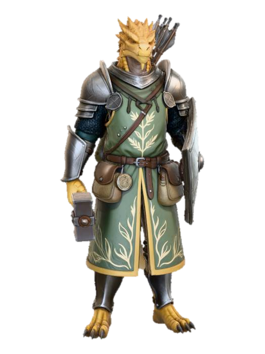 3D model for Lizardfolk Paladin
