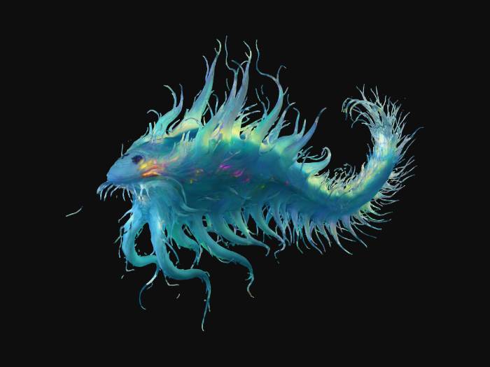 "design a creature adapted to extreme tidal forces and warped time ...