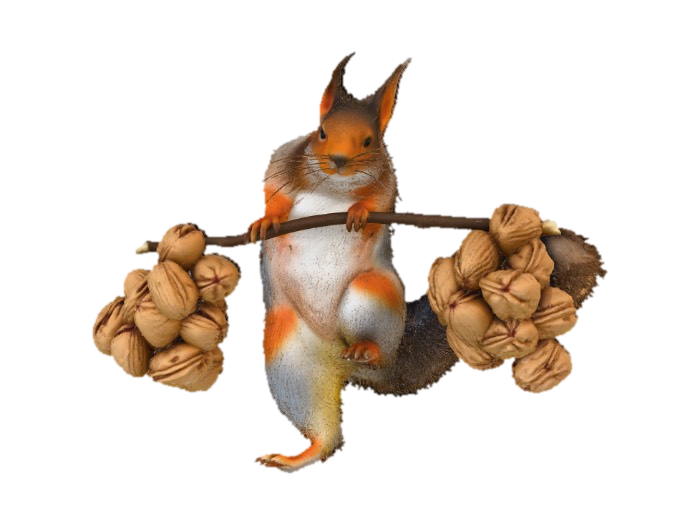 3D model for Squirrel Weightlifting